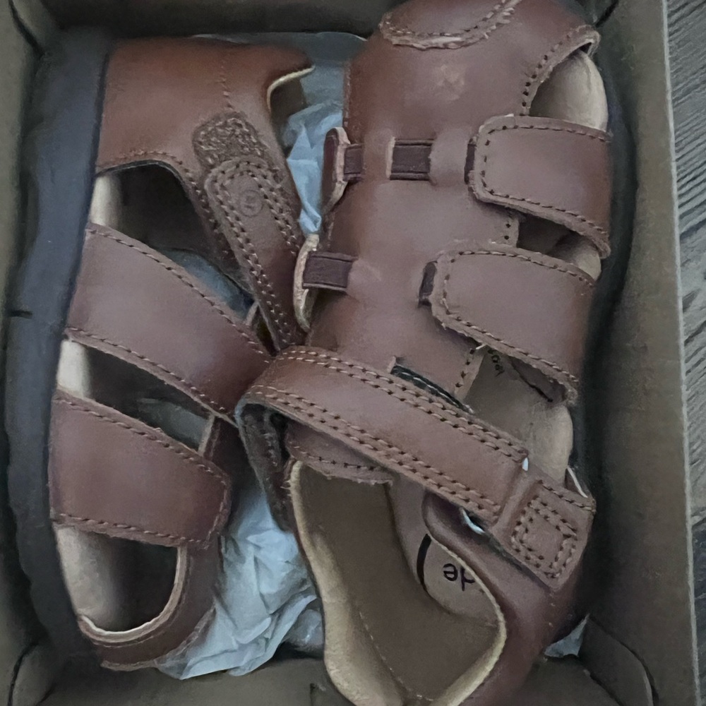 Stride Rite Brown Kids Sandals